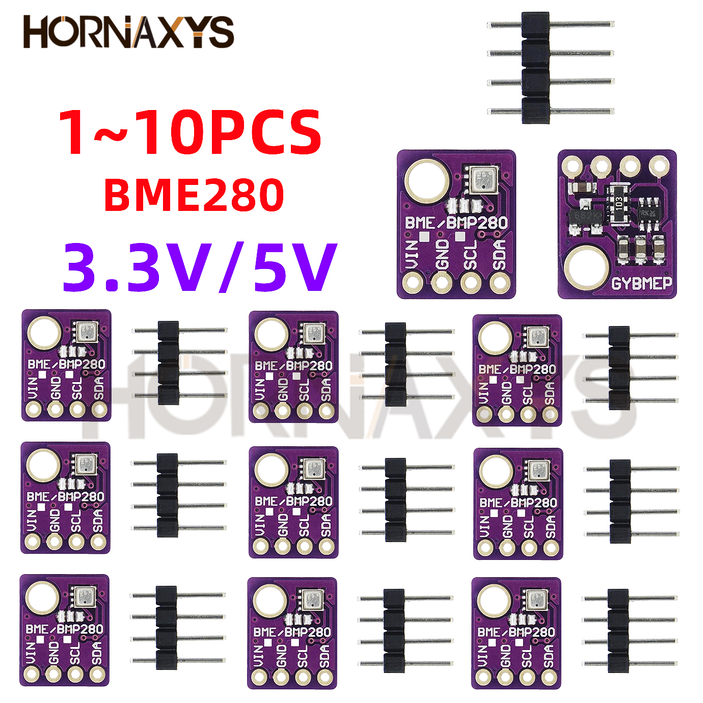 1-10PCS/BME280 5V 3.3V Digital - Bme280 Humidity Sensor のレビューと価格