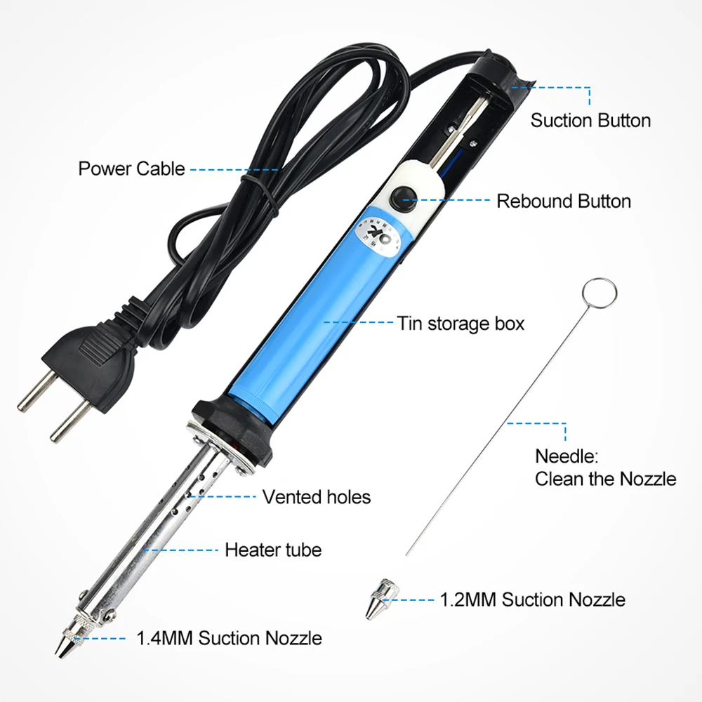 2 In1 Electric Tin Suction Suc - Desoldering Pump Solder のレビューと価格