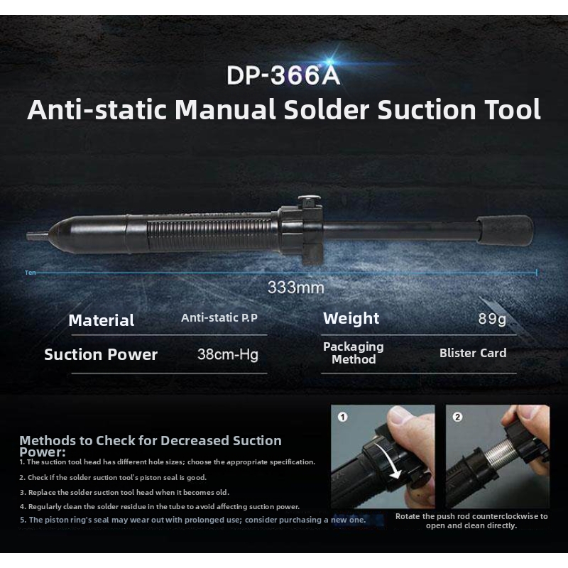 Baogong Powerful Solder Suctio - Desoldering Pump Solder のレビューと価格