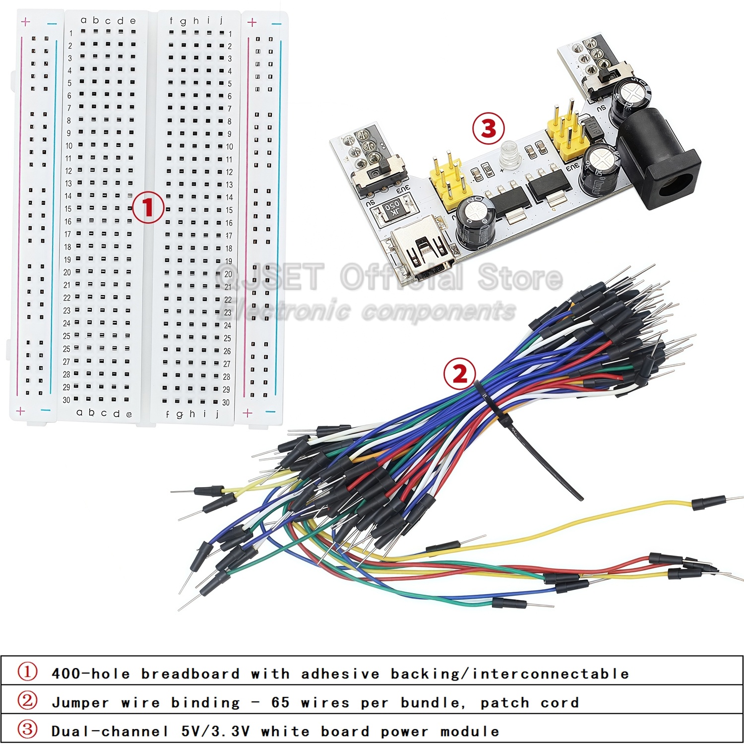 400 830-hole Breadboard MB-102 - Diy Electronics Breadboard のレビューと価格