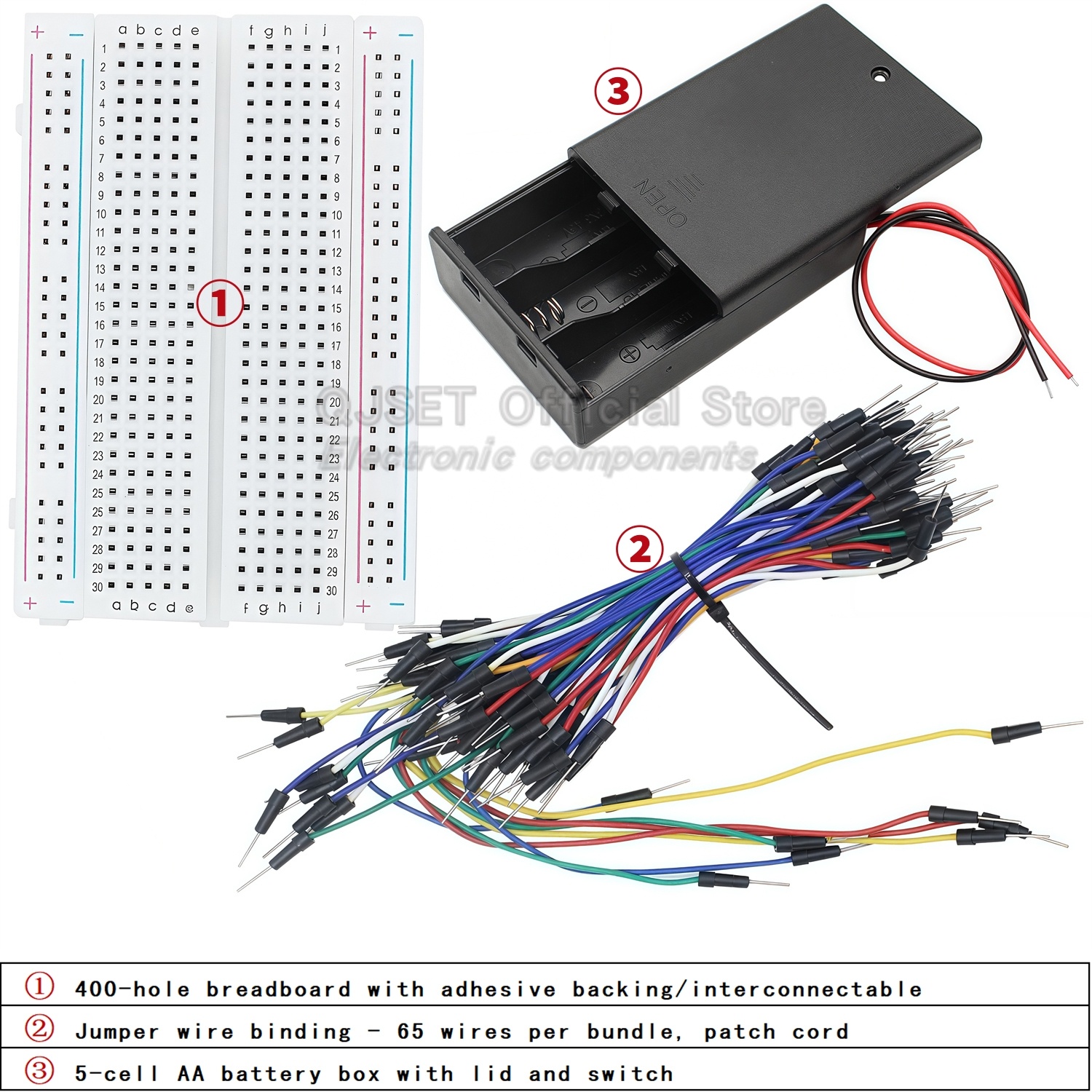 400 830-hole Breadboard MB-102 - Diy Electronics Breadboard のレビューと価格