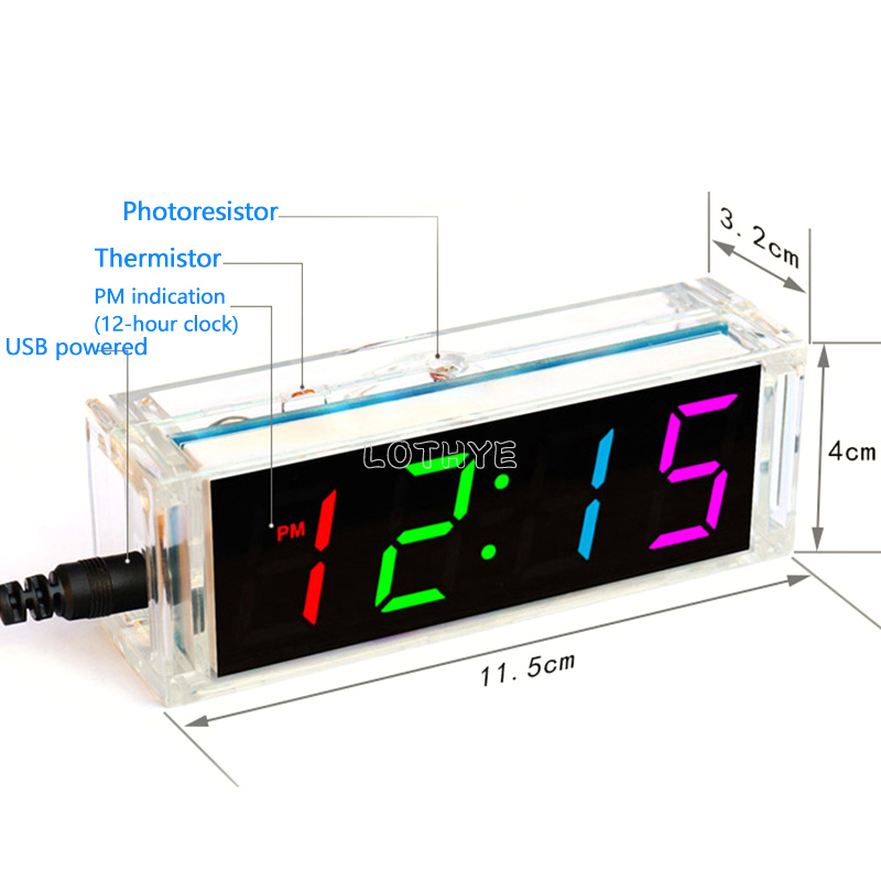 Digital Tube DIY Clock Kit Tem - Diy Box Electronics Mall のレビューと価格
