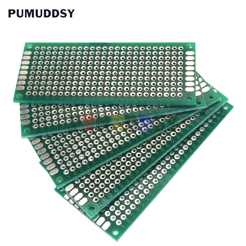 5PCS/LOT 3X7cm Double Side Pro - Diy Electronics Breadboard のレビューと価格