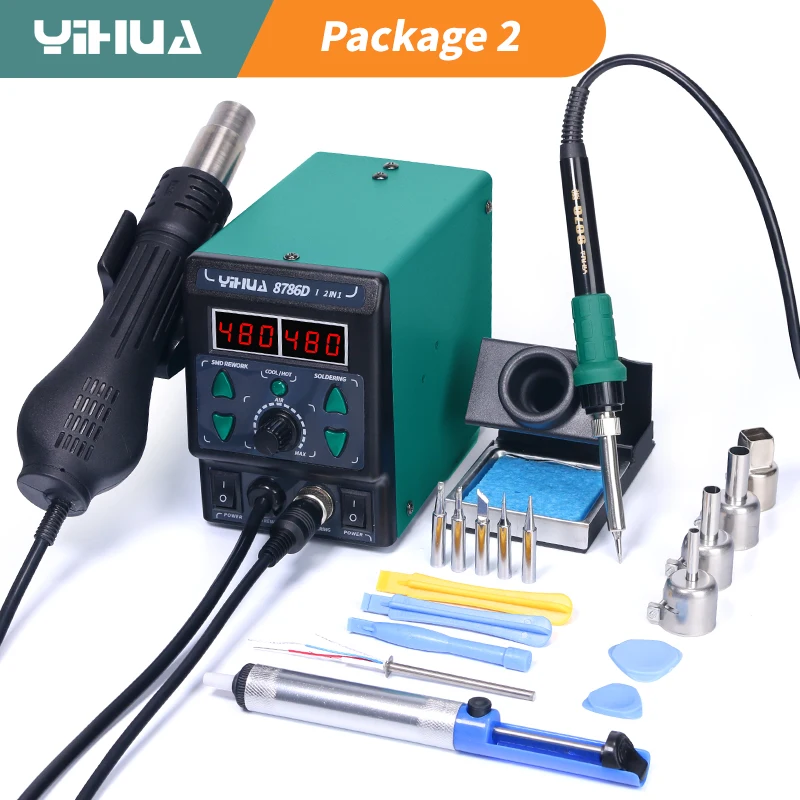 YIHUA 8786D Soldering Iron Hot - Diy Electronics Storage のレビューと価格