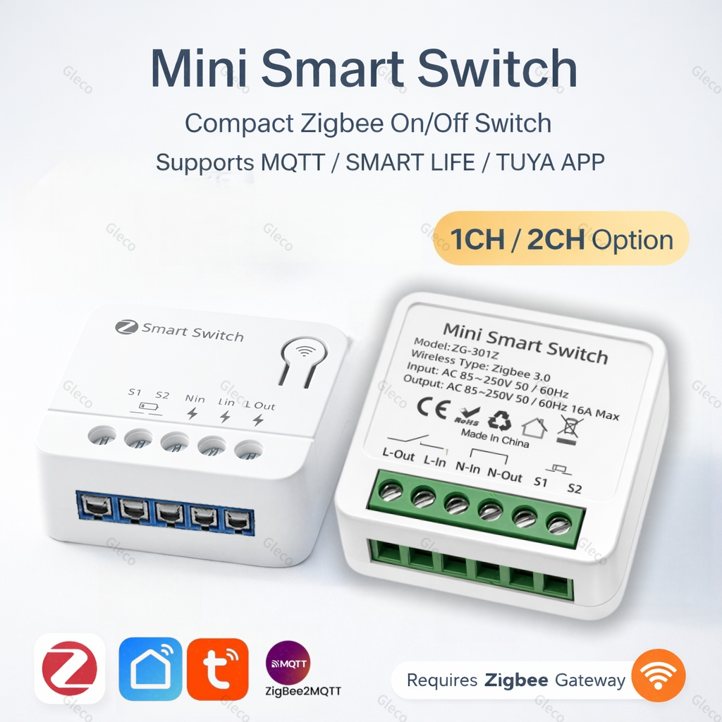 Zigbee TUYA 1/2Gang Mini Smart - Diy Electronic Modules のレビューと価格