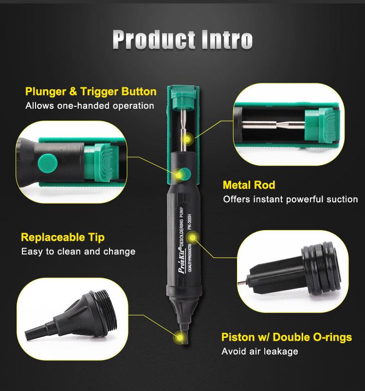 Pro'sKit 100% Original 8PK-366 - Desoldering Pump Solder のレビューと価格
