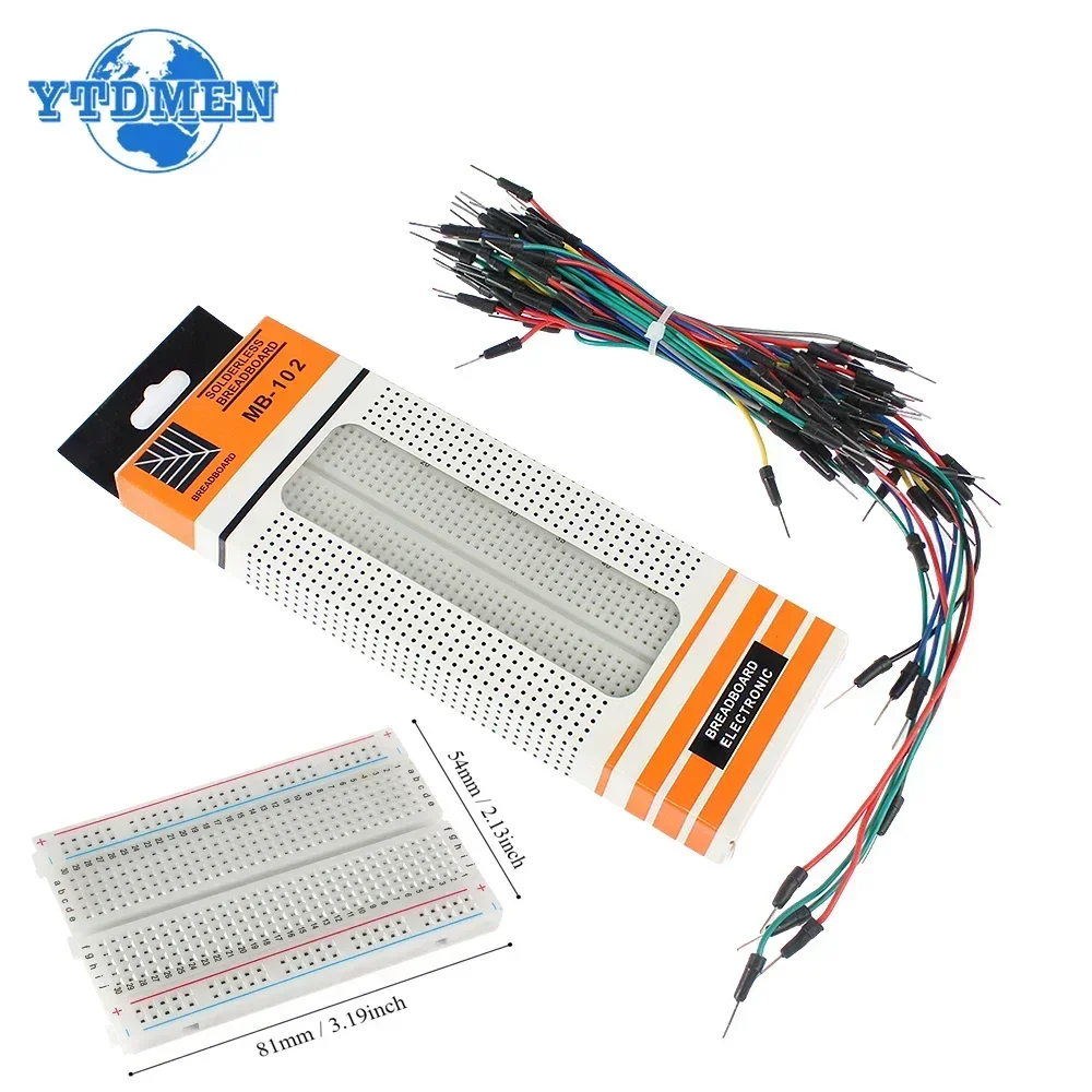MB-102 Breadboard 400 830 Poin - Diy Electronics Breadboard のレビューと価格