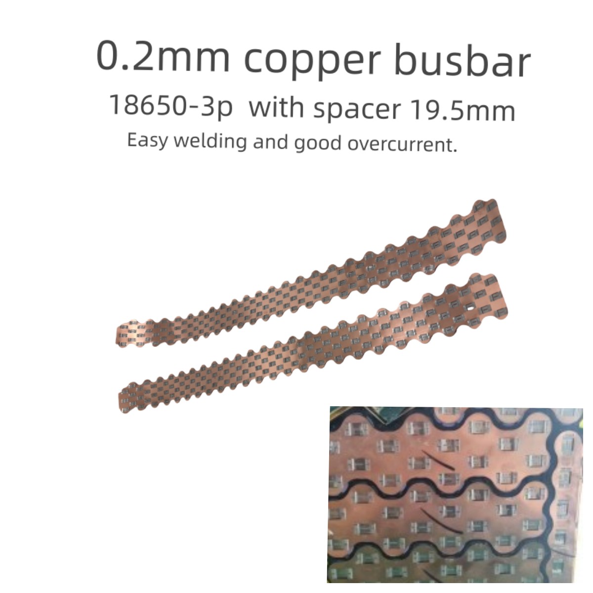 18650-3P W Style Copper Busbar - Diy Electronics Market のレビューと価格