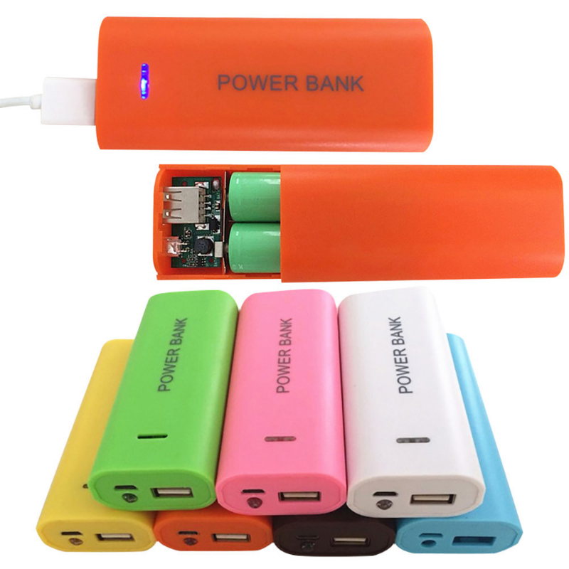 New 5V 5600mAh 2X 18650 USB Po - Diy Electronics Storage のレビューと価格