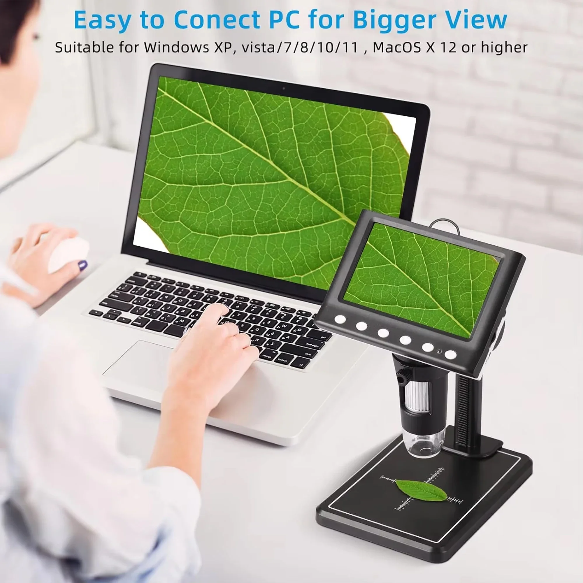 Inspection Microscope 1000x Ma - Diy Electronics Microscope のレビューと価格