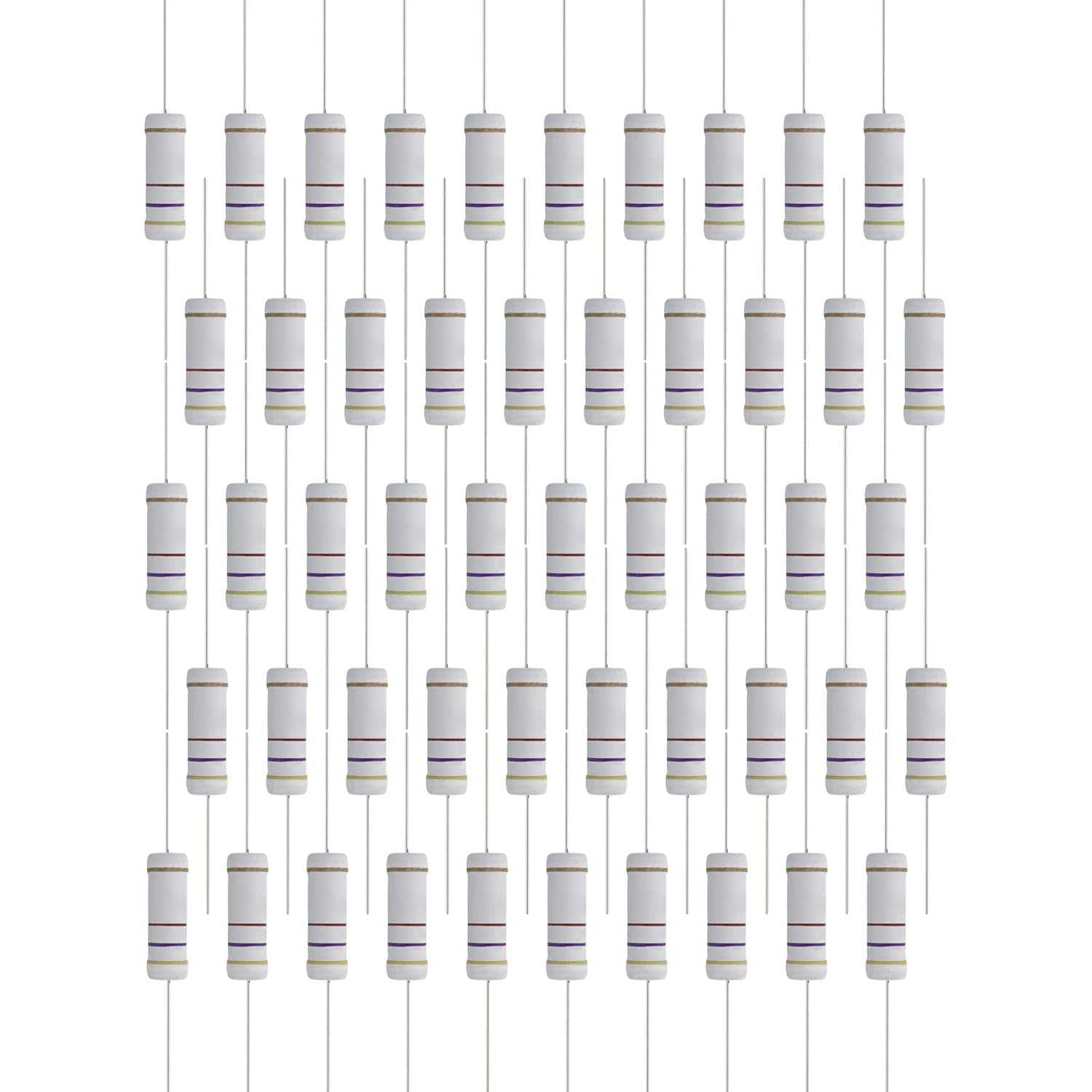 50PCS 470 Ohm Resistor Axial L - Diy Electronics Videos のレビューと価格