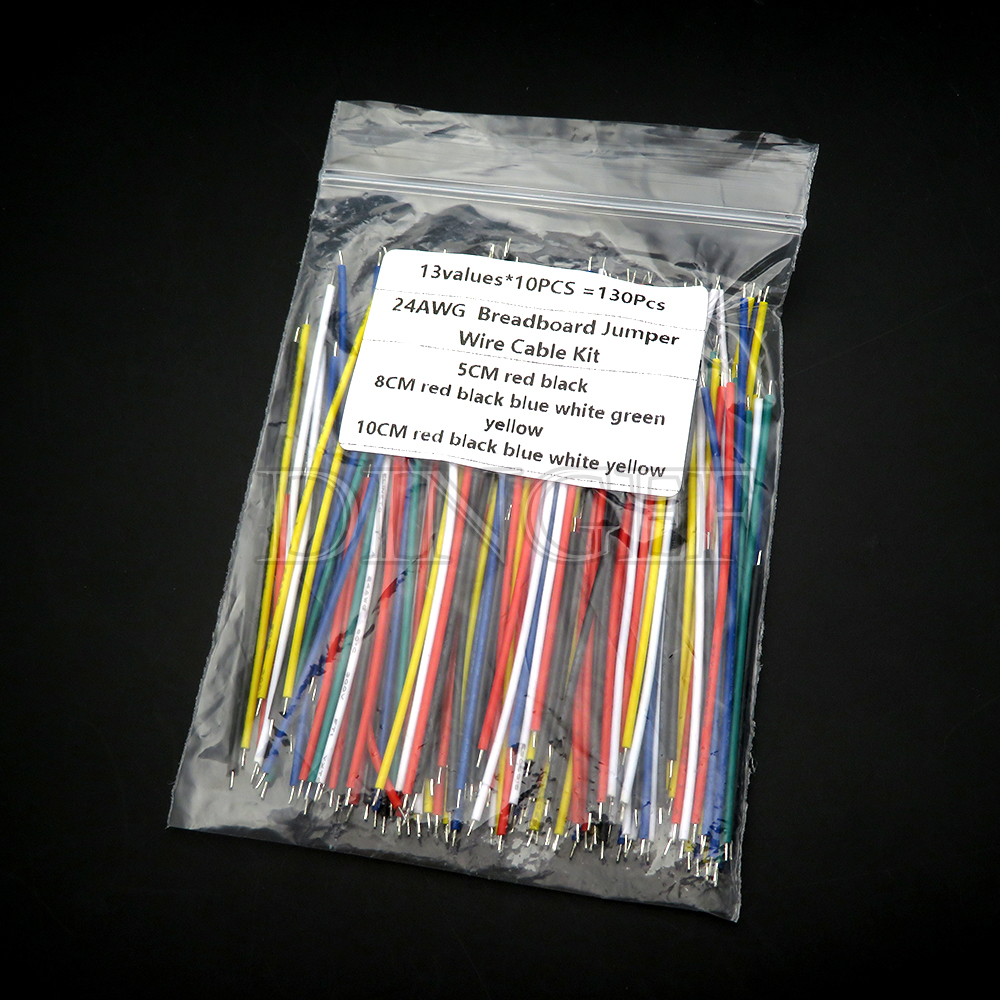 130Pcs 24AWG Breadboard Jumper - Diy Electronics Breadboard のレビューと価格